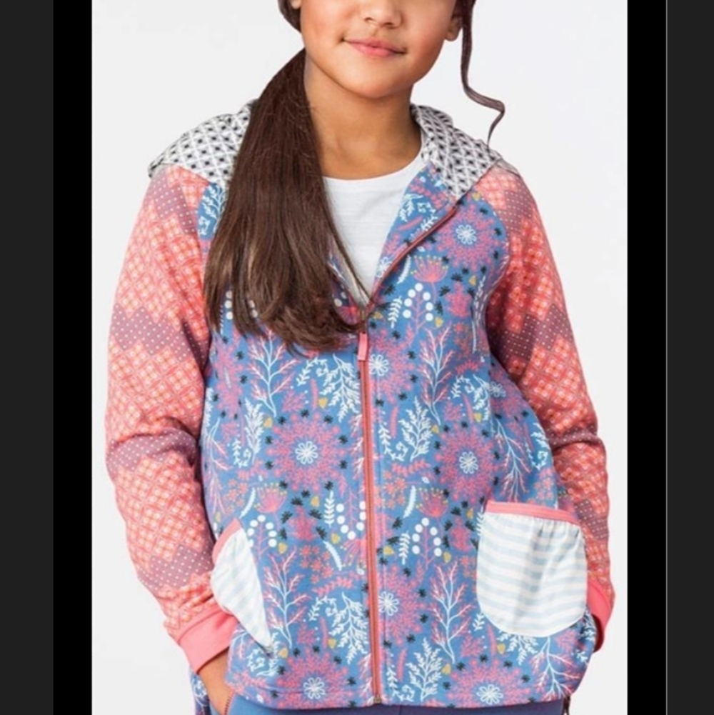 Matilda Jane Pink and Blue Floral Kids Jacket